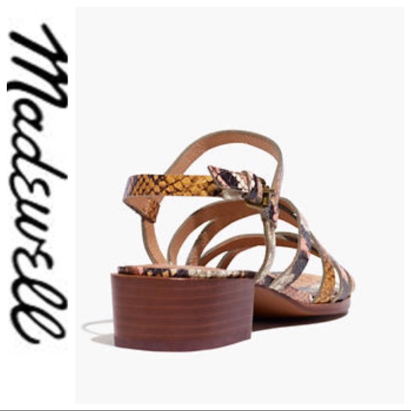 Madewell Shoes - 💕SALE💕 NWOT Madewell Lori Snake Embossed Sandals